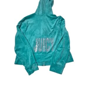 Juicy Couture Womens Turquoise Hoodie/jacket